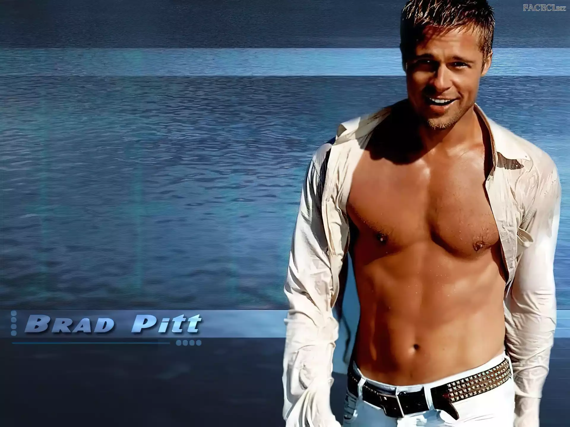 Woda, Roześmiany, Brad Pitt